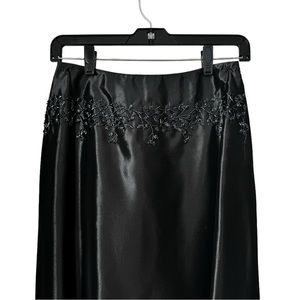 Maxi Length Dressy Satin Skirt - Size 6P